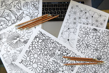 Load image into Gallery viewer, FLORAL COLORING PRINTS